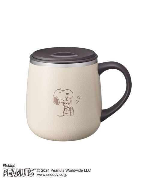 BRUNO(ブルーノ)の「PEANUTS 蓋つきステンレスマグ short(グラス/マグカップ/タンブラー・レディース・ベージュ系その他・フリ-)」の1枚目の写真