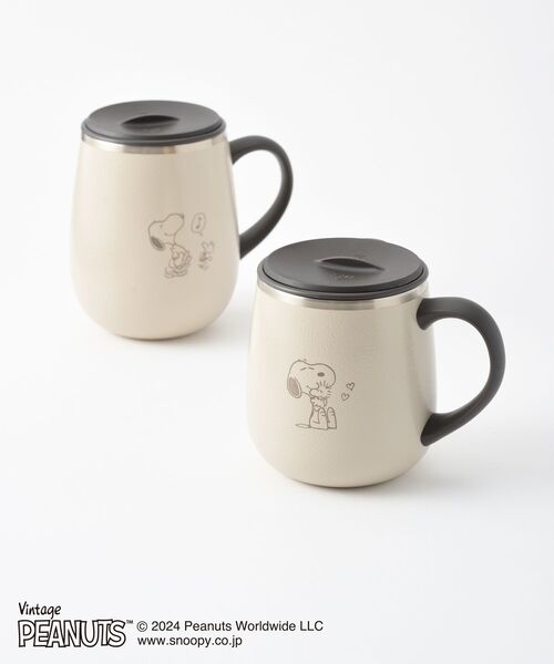 BRUNO(ブルーノ)の「PEANUTS 蓋つきステンレスマグ short(グラス/マグカップ/タンブラー・レディース・ベージュ系その他・フリ-)」の8枚目の写真