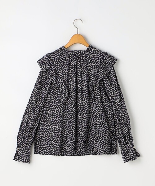 NOLLEY’S（ノーリーズ）の「リバティプリント/リバティギンガムチェック前後2WAYフリルブラウス（シャツ/ブラウス・レディース・ブラック系その他3/ブラック系その他・38）」の10枚目の写真