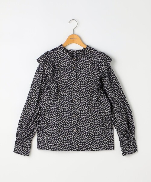 NOLLEY’S（ノーリーズ）の「リバティプリント/リバティギンガムチェック前後2WAYフリルブラウス（シャツ/ブラウス・レディース・ブラック系その他3/ブラック系その他・38）」の11枚目の写真