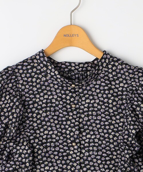 NOLLEY’S（ノーリーズ）の「リバティプリント/リバティギンガムチェック前後2WAYフリルブラウス（シャツ/ブラウス・レディース・ブラック系その他3/ブラック系その他・38）」の12枚目の写真