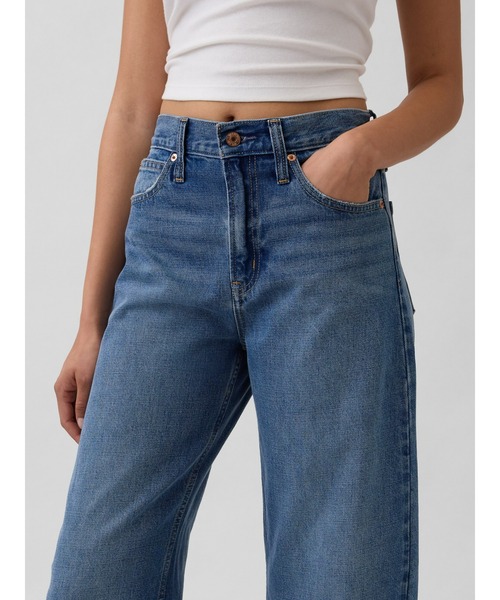 GAP(ギャップ)の「ハイライズ バレルデニム ジーンズ(デニムパンツ・レディース・インディゴブルー・25/26/24/23/28/27/29/30)」の16枚目の写真