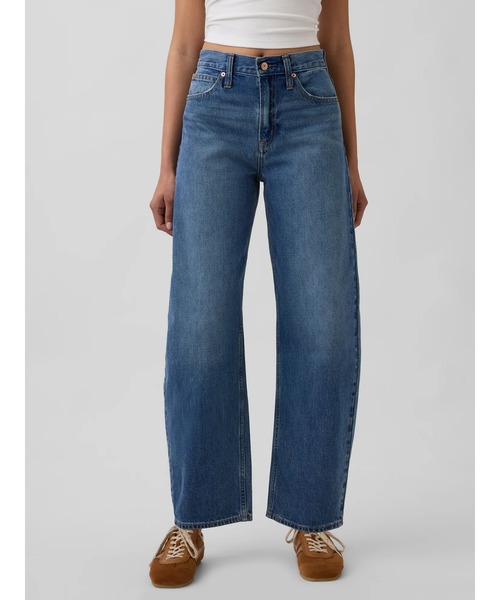 GAP(ギャップ)の「ハイライズ バレルデニム ジーンズ(デニムパンツ・レディース・インディゴブルー・25/26/24/23/28/27/29/30)」の19枚目の写真
