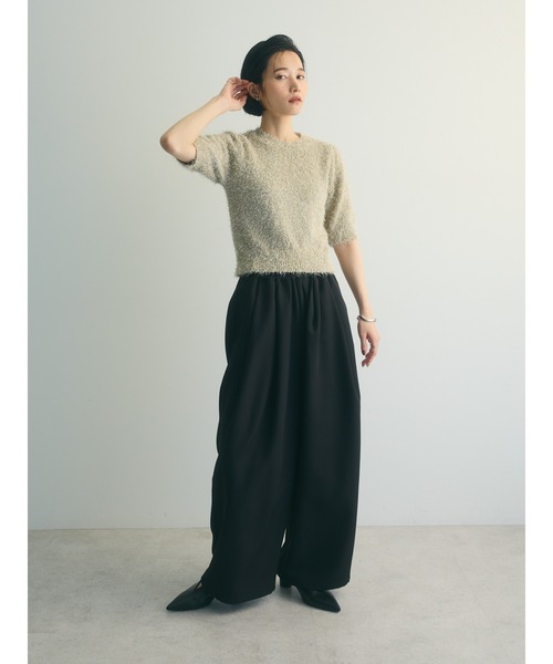 armonia（アルモニーア）の「armonia.ラメシャギーニットプルオーバー（ニット/セーター・レディース・ベージュ/イエロー/ネイビー・FREE）」の4枚目の写真