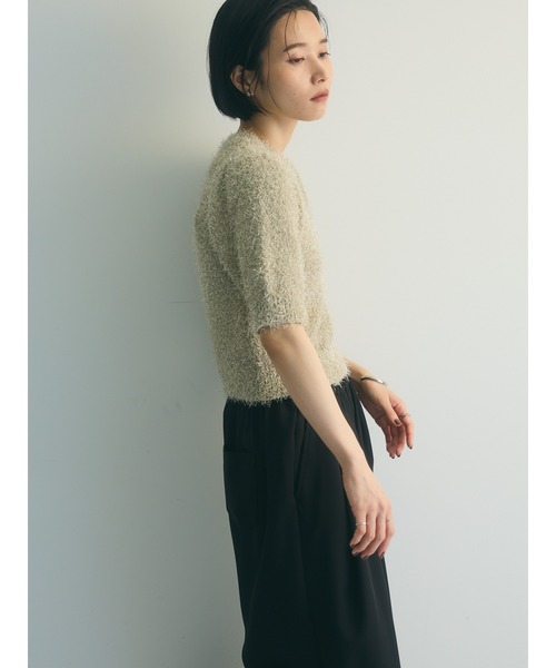 armonia（アルモニーア）の「armonia.ラメシャギーニットプルオーバー（ニット/セーター・レディース・ベージュ/イエロー/ネイビー・FREE）」の8枚目の写真