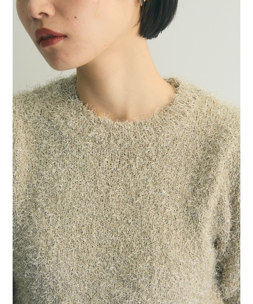 armonia（アルモニーア）の「armonia.ラメシャギーニットプルオーバー（ニット/セーター・レディース・ベージュ/イエロー/ネイビー・FREE）」の9枚目の写真