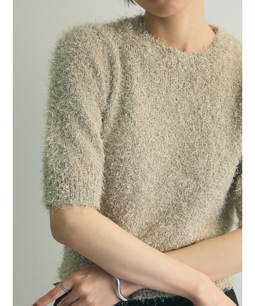 armonia（アルモニーア）の「armonia.ラメシャギーニットプルオーバー（ニット/セーター・レディース・ベージュ/イエロー/ネイビー・FREE）」の10枚目の写真