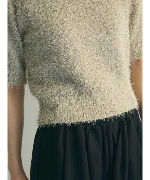 armonia（アルモニーア）の「armonia.ラメシャギーニットプルオーバー（ニット/セーター・レディース・ベージュ/イエロー/ネイビー・FREE）」の11枚目の写真