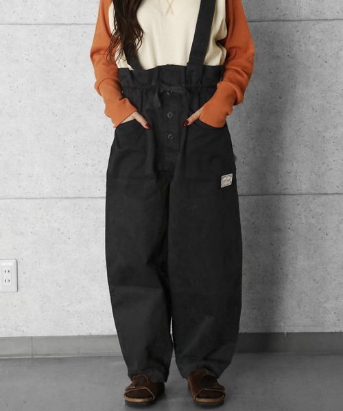 KRIFF MAYER Lady's Collection（クリフメイヤーレディースコレクション）の「ミリタリーサスペンダーパンツ（その他パンツ・レディース・ベージュ/ナチュラル/ブルー/ブラック/オリーブ・MEDIUM/LARGE）」の2枚目の写真