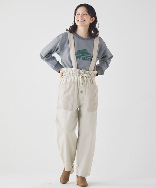 KRIFF MAYER Lady's Collection（クリフメイヤーレディースコレクション）の「ミリタリーサスペンダーパンツ（その他パンツ・レディース・ベージュ/ナチュラル/ブルー/ブラック/オリーブ・MEDIUM/LARGE）」の8枚目の写真