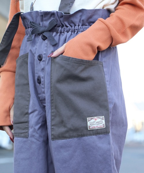 KRIFF MAYER Lady's Collection（クリフメイヤーレディースコレクション）の「ミリタリーサスペンダーパンツ（その他パンツ・レディース・ベージュ/ナチュラル/ブルー/ブラック/オリーブ・MEDIUM/LARGE）」の14枚目の写真