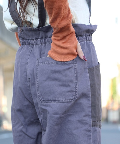 KRIFF MAYER Lady's Collection（クリフメイヤーレディースコレクション）の「ミリタリーサスペンダーパンツ（その他パンツ・レディース・ベージュ/ナチュラル/ブルー/ブラック/オリーブ・MEDIUM/LARGE）」の15枚目の写真