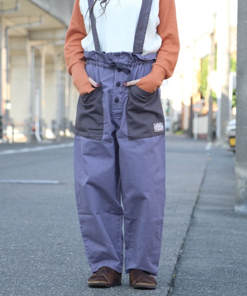 KRIFF MAYER Lady's Collection（クリフメイヤーレディースコレクション）の「ミリタリーサスペンダーパンツ（その他パンツ・レディース・ベージュ/ナチュラル/ブルー/ブラック/オリーブ・MEDIUM/LARGE）」の17枚目の写真