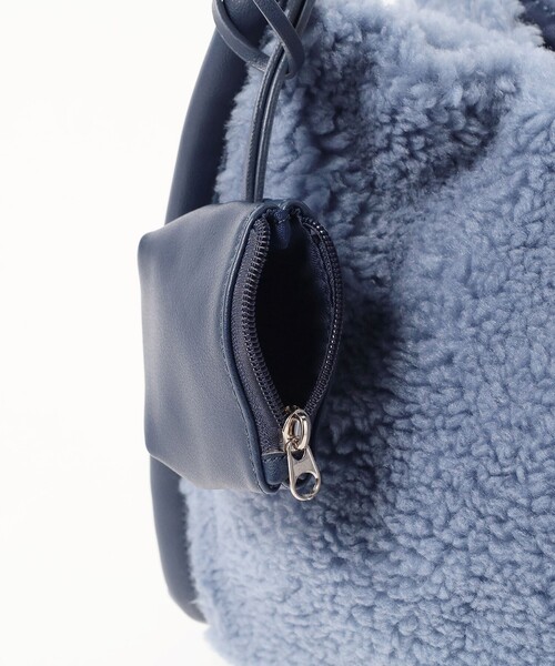 BEAMS HEART(ビームスハート)の「【A4サイズ収納可能】ミニポーチ付 ボア トートバッグ(トートバッグ・レディース・グレー/ベージュ/ネイビー・ONE SIZE)」の9枚目の写真