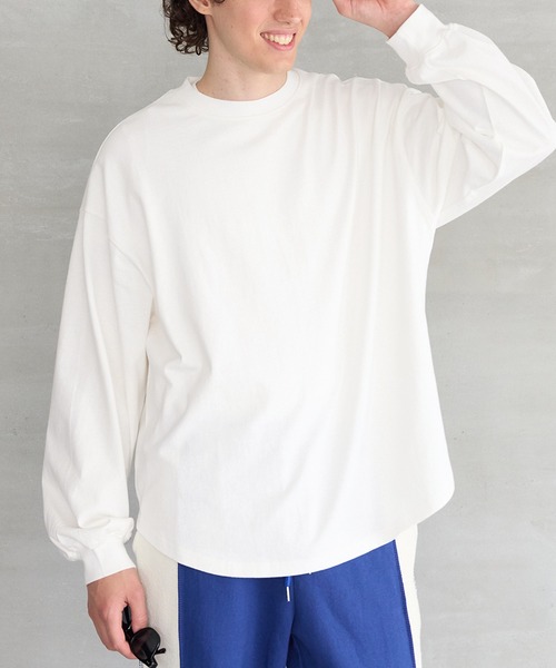 coca(coca)(コカ)の「【WEB限定セール】ヘビーウェイトコットン ラウンドカットロンT(Tシャツ/カットソー・メンズ・ホワイト/ブラック・M/L/XL)」の1枚目の写真