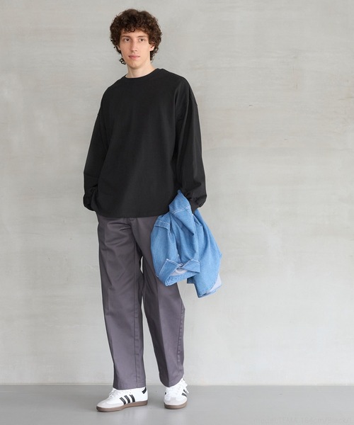 coca(coca)(コカ)の「【WEB限定セール】ヘビーウェイトコットン ラウンドカットロンT(Tシャツ/カットソー・メンズ・ホワイト/ブラック・M/L/XL)」の9枚目の写真