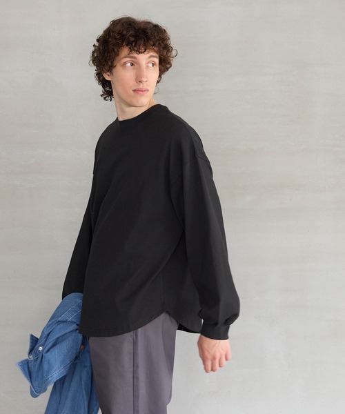 coca(coca)(コカ)の「【WEB限定セール】ヘビーウェイトコットン ラウンドカットロンT(Tシャツ/カットソー・メンズ・ホワイト/ブラック・M/L/XL)」の8枚目の写真