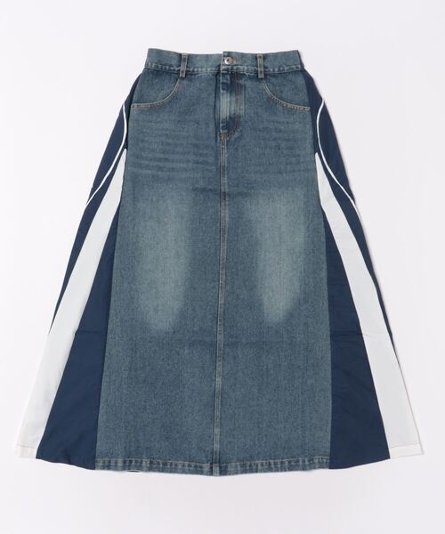 デニムリメイクロングスカート JEANASIS｜リメイクデニムロングスカート | Rakuten Fashion(楽天