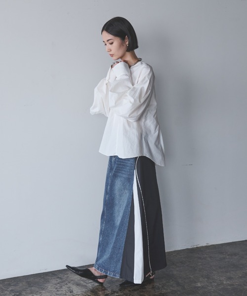 AIC.（エーアイシー）の「デニムリメイクロングスカート（デニムスカート・レディース・ブラック/ブルー/ネイビー系・FREE）」の9枚目の写真