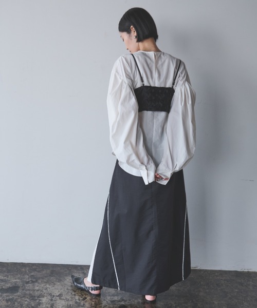 AIC.（エーアイシー）の「デニムリメイクロングスカート（デニム