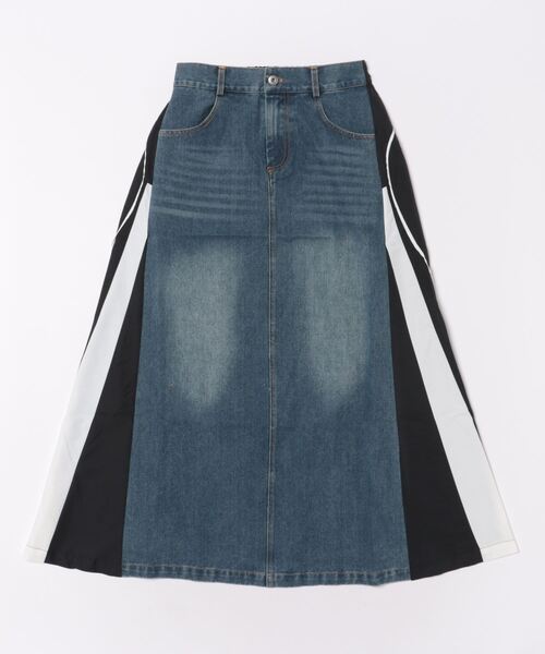 AIC.（エーアイシー）の「デニムリメイクロングスカート（デニム