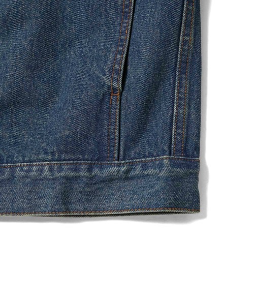 JUNRED(ジュンレッド)の「【セットアップ対応】オーバーダイデニムトラッカージャケット(デニムジャケット・メンズ・ブラウン/ネイビー/グレー・L/M/S)」の7枚目の写真