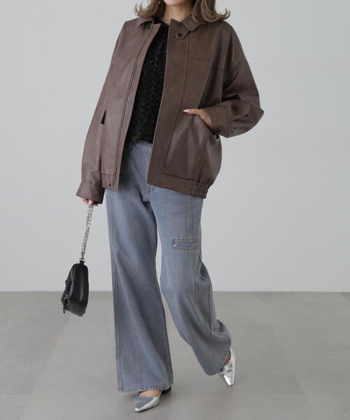 シャギーフリルノースリーブブラウス（シャツ/ブラウス）｜FREE'S MART（フリーズマート）