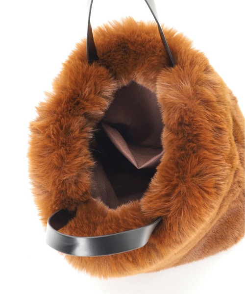 JOURNAL STANDARD relume（ジャーナルスタンダード　レリューム）の「《追加》RELUMEファーバッグ（ハンドバッグ・レディース・ネイビー/ベージュ/チャコールグレー・FREE）」の16枚目の写真