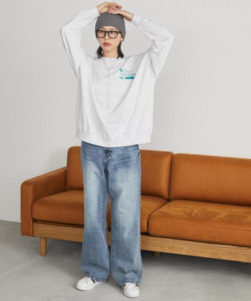 Auntie Rosa Holiday(アンティローザホリデー)の「バックプリントスウェット(スウェット・レディース・ナチュラル/チャコールグレー・FREE)」の19枚目の写真