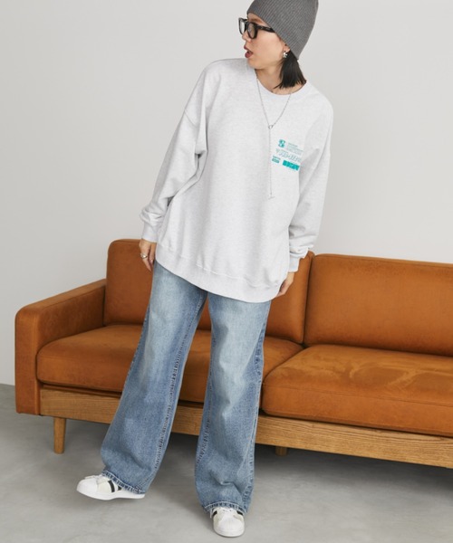 Auntie Rosa Holiday(アンティローザホリデー)の「バックプリントスウェット(スウェット・レディース・ナチュラル/チャコールグレー・FREE)」の20枚目の写真