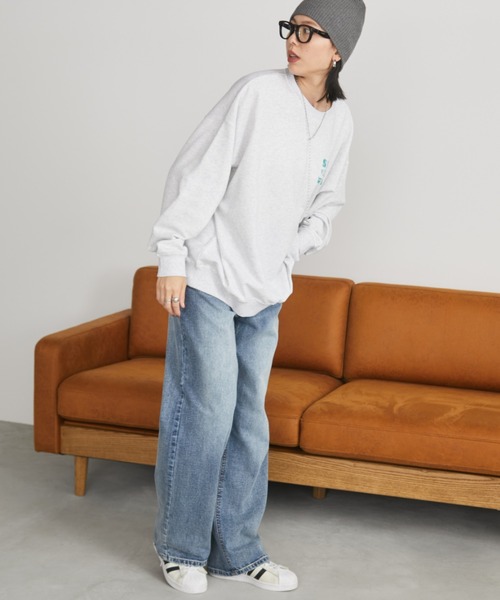 Auntie Rosa Holiday(アンティローザホリデー)の「バックプリントスウェット(スウェット・レディース・ナチュラル/チャコールグレー・FREE)」の21枚目の写真