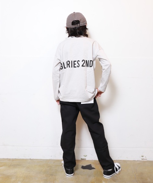 RAT EFFECT(ラットエフェクト)の「RAT EFFECT/ラットエフェクト バックロゴ長袖Tシャツ(Tシャツ/カットソー・キッズ・オフホワイト/ホワイト系その他/ブルー/ブラック/ライトグレー・150/140/160/130)」の6枚目の写真