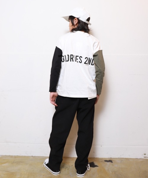 RAT EFFECT(ラットエフェクト)の「RAT EFFECT/ラットエフェクト バックロゴ長袖Tシャツ(Tシャツ/カットソー・キッズ・オフホワイト/ホワイト系その他/ブルー/ブラック/ライトグレー・150/140/160/130)」の21枚目の写真