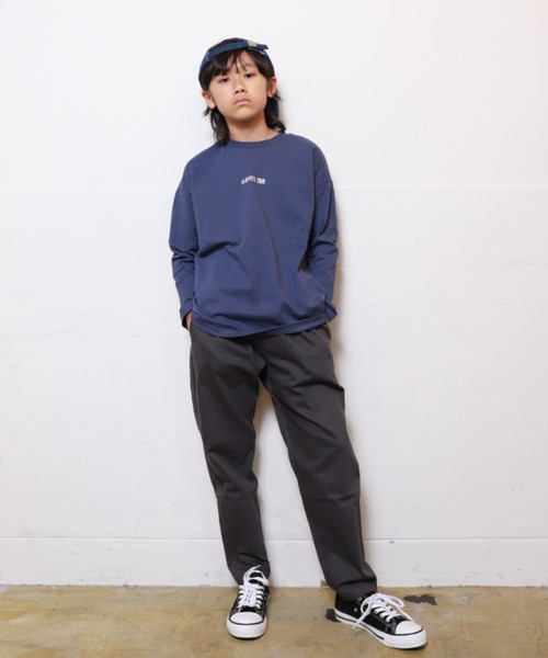 RAT EFFECT(ラットエフェクト)の「RAT EFFECT/ラットエフェクト バックロゴ長袖Tシャツ(Tシャツ/カットソー・キッズ・オフホワイト/ホワイト系その他/ブルー/ブラック/ライトグレー・150/140/160/130)」の9枚目の写真