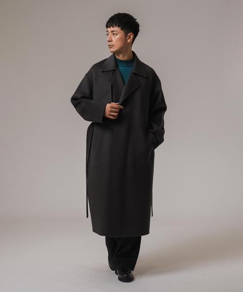 ウール/シルク/カシミヤ MIX クリスタル モックネックニット（ニット