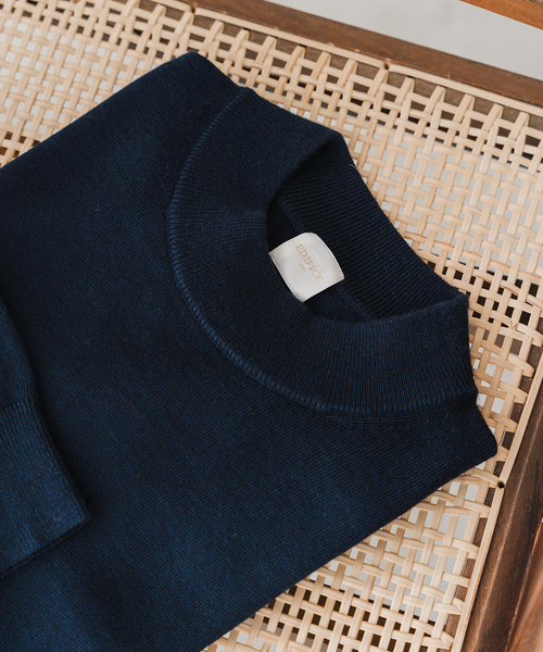 Theory ウール カシミヤ シルク モックネックニット S 定価3.4万 セール】 リンクスチェック柄 モックネックニット （ニット・セーター