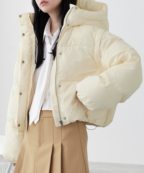 美品　大きいサイズ　ryoko kikuchi ダウンベスト RYOKO KIKUCHI ダウンジャケット ベスト2way 襟2way