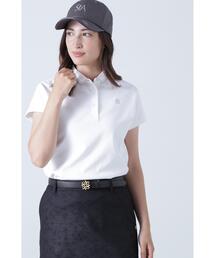【St ANDREWS】格子ジャガード フレンチスリーブ ポロシャツ (WOMENS)