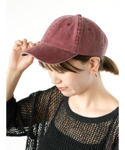 Lugnoncure(ルノンキュール)の「ウォッシュドキャップ(ハット・レディース・レッド/ベージュ/チャコールグレー・F)」の3枚目の写真