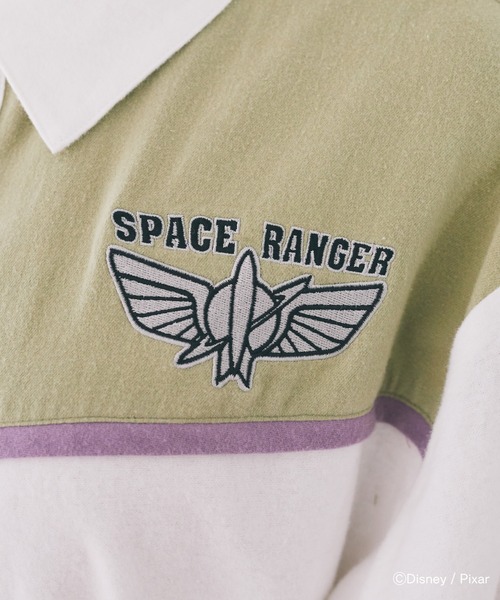 Disney（ディズニー）の「バスライトイヤー/配色シャツ（シャツ/ブラウス・レディース・オフホワイト・FREE）」の8枚目の写真