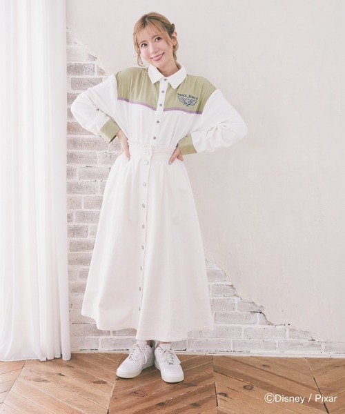 Disney（ディズニー）の「バスライトイヤー/配色シャツ（シャツ/ブラウス・レディース・オフホワイト・FREE）」の11枚目の写真