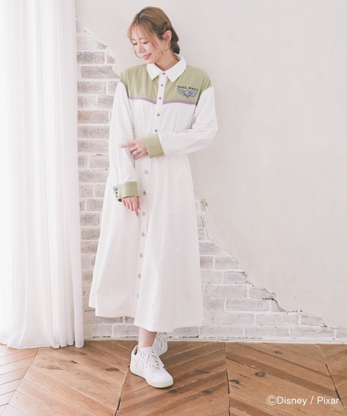 Disney（ディズニー）の「バスライトイヤー/配色シャツ（シャツ/ブラウス・レディース・オフホワイト・FREE）」の13枚目の写真