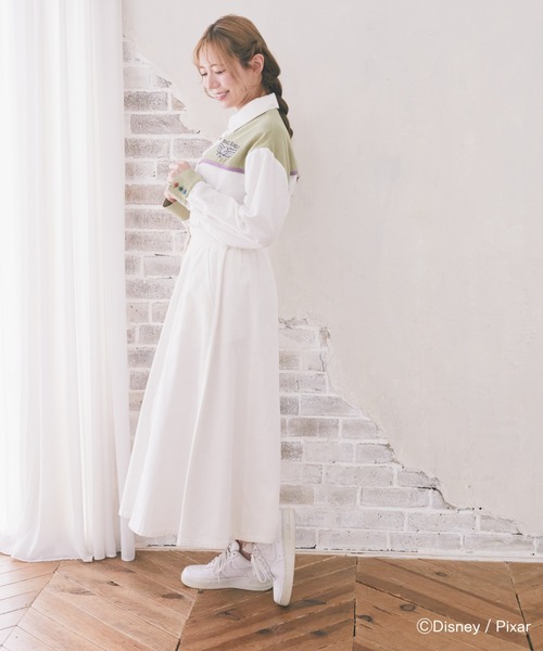 Disney（ディズニー）の「バスライトイヤー/配色シャツ（シャツ/ブラウス・レディース・オフホワイト・FREE）」の14枚目の写真