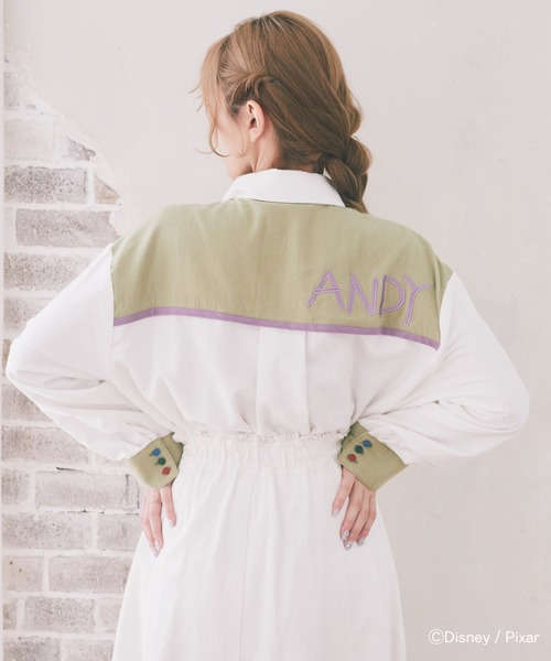 【maru様】Areeam バズ・ライトイヤー/配色シャツ Disney（ディズニー）の「バスライトイヤー/配色シャツ（シャツ