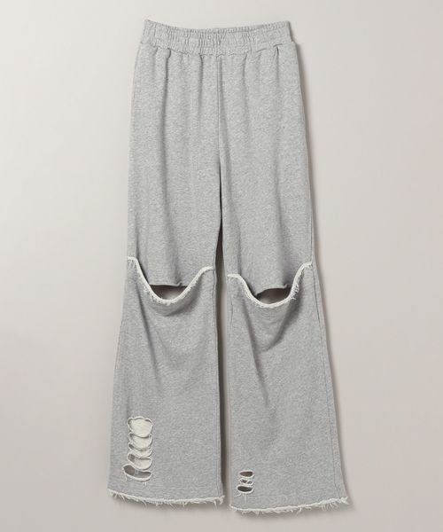 JEANASIS（ジーナシス）の「ダメージスリットウラケパンツ/152242（スウェットパンツ・レディース・ブラック系その他/グレー/ネイビー系・FREE）」の12枚目の写真