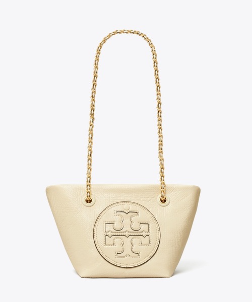 TORY BURCH(トリーバーチ)の「エラ クリンクルパテント スモールチェーンクロスボディ(ショルダーバッグ・レディース・サンドベージュ・ONE SIZE)」の2枚目の写真