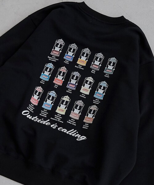 セール】Coleman（コールマン）グラフィック裏毛クルーネック