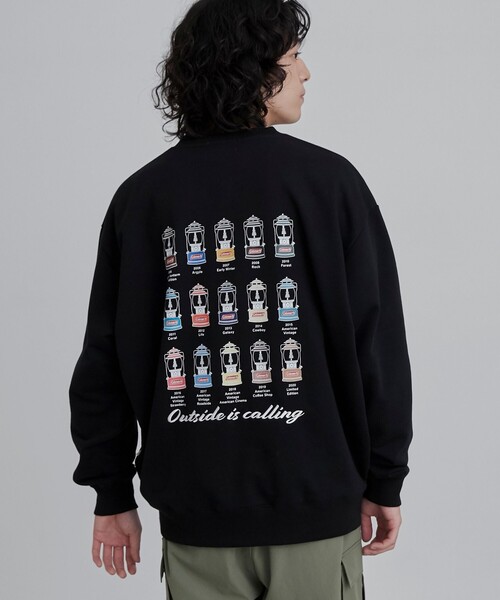 COLEMAN(コールマン)の「Coleman(コールマン)グラフィック裏毛クルーネックスウェット(スウェット・メンズ・ベージュ/ブラック/グレー・M/L/XL)」の5枚目の写真