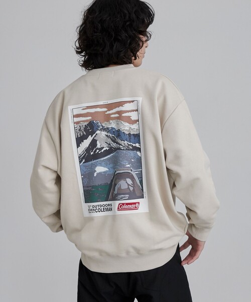 COLEMAN(コールマン)の「Coleman(コールマン)グラフィック裏毛クルーネックスウェット(スウェット・メンズ・ベージュ/ブラック/グレー・M/L/XL)」の16枚目の写真