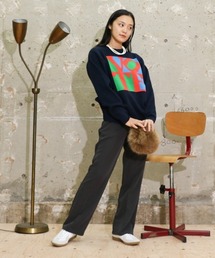 THRIFTY LOOK | THRIFTY LOOK / スリフティールック VOTE CREW SWEATER コットンニット クルーネック ジャガード(ニット/セーター)
